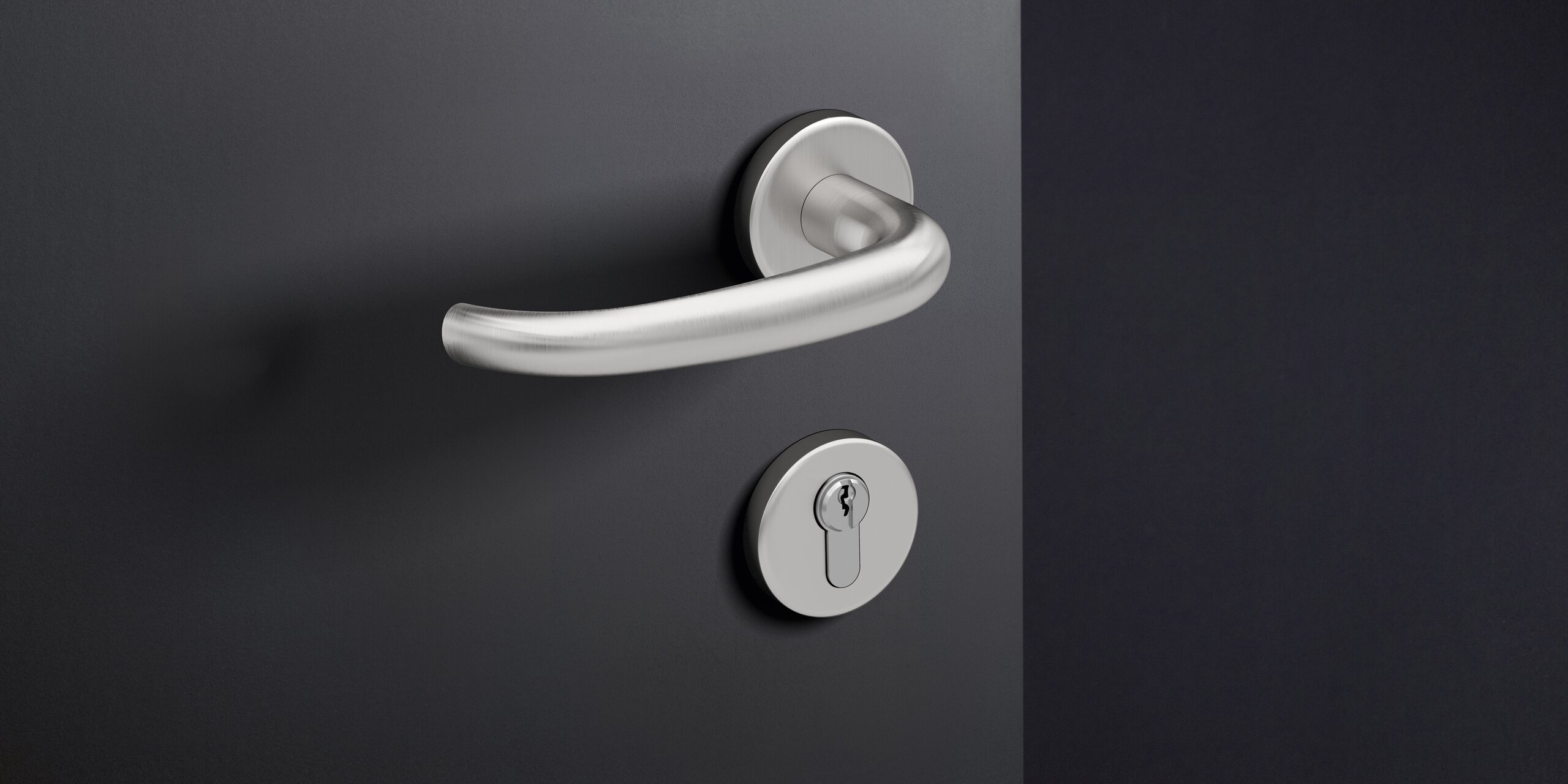 Series 170 lever handle in stainless steel