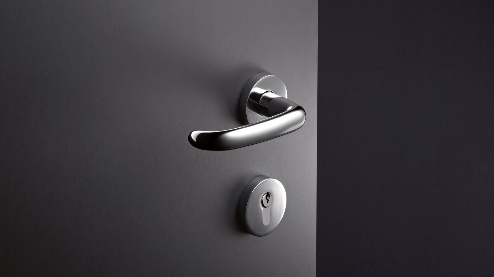 Series 170 lever handle in stainless steel