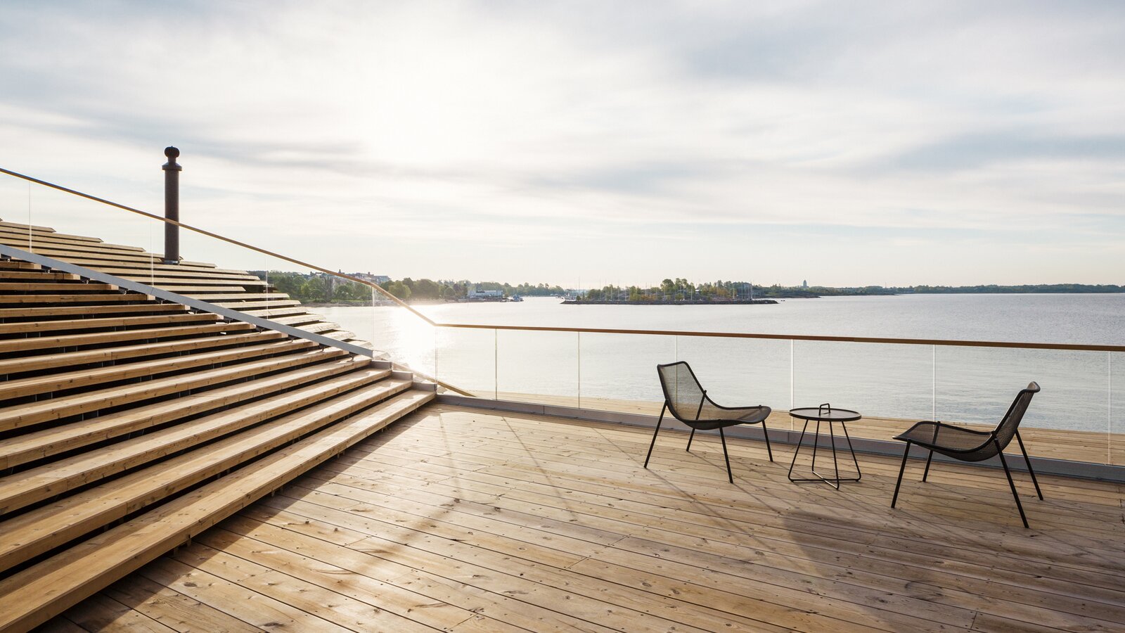 Sauna Löyly in Helsinki terrace